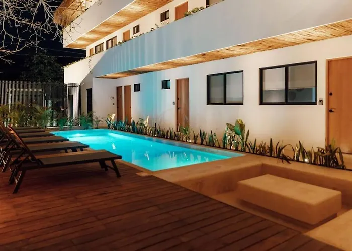 Cozy Apartment With Pool In Bacalar Center