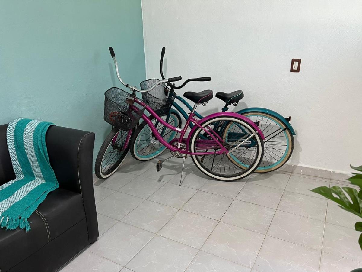 Apartamento Modestas A Dos Calles De Laguna, Cuatro Calles Del Parque Central Bacalar